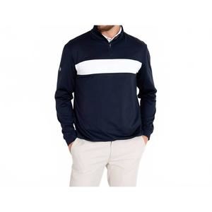 NEW ABACUS SPORTSWEAR US club midlayer half-zip pullover in navy
